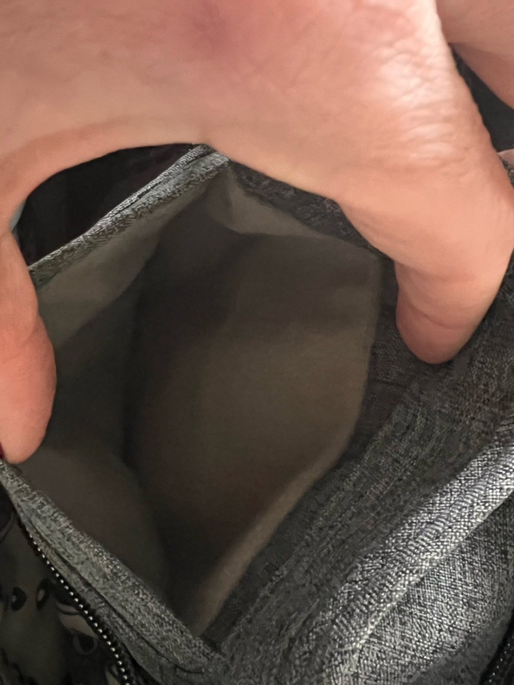 Lug Windjammer Tote Gray Quilted Travel Bag Organizer Lightweight Missing Strap - Picture 14 of 16